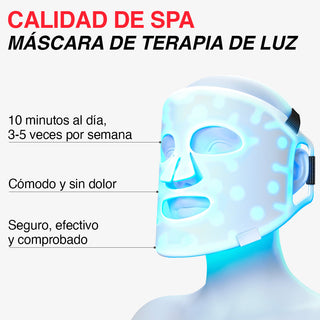 VILIFTI Máscara LED 4-en-1 Facial-Terapia de Luz Roja - Anti Acné - Omnilux - CurentBody - 